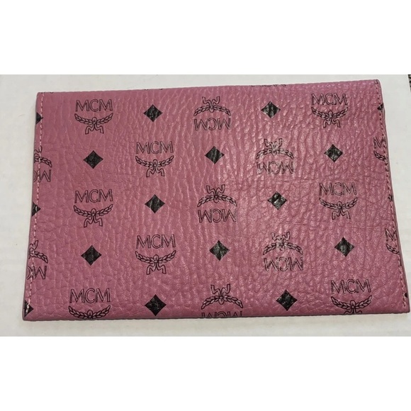 MCM Pink Envelope Clutch Travel Pouch Bag - Picture 6 of 7